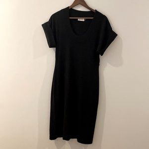 Calvin Klein merino blend knit dress, black, size medium